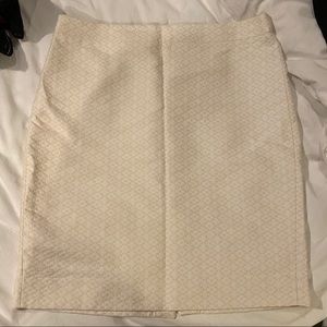 J. Crew Cream Pencil Skirt